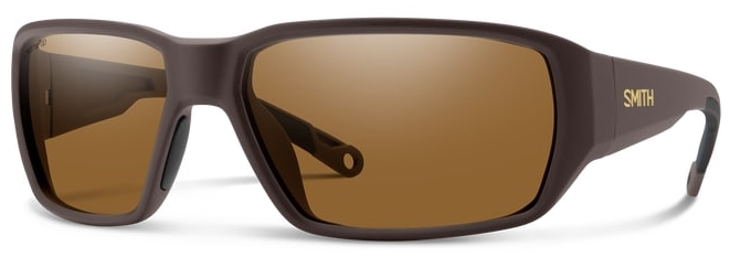 Smith Optics Polarized Glasses Hookset Matte Mississiippi Mud Brown