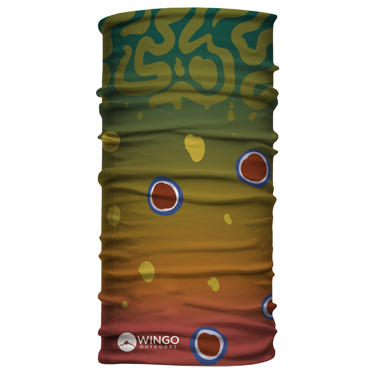 Wingo Fish Skin Neck Gaiter Brook Trout v2.0