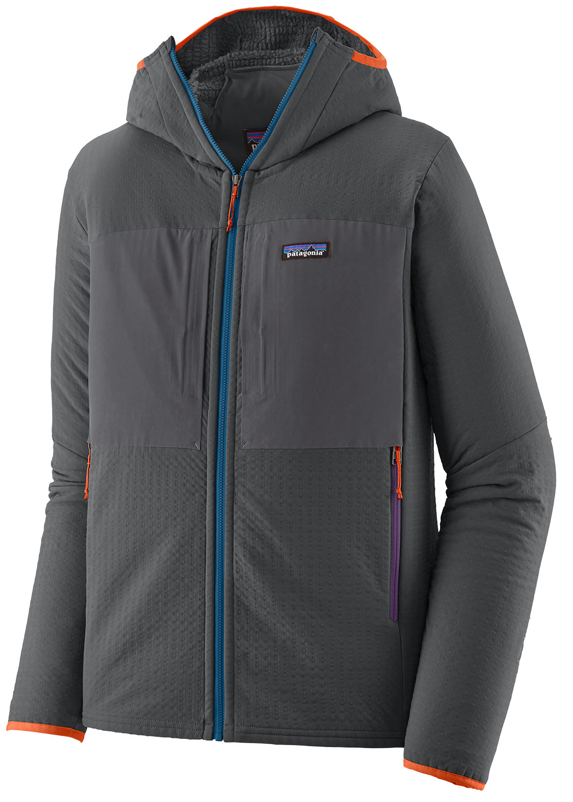 Patagonia R2 TechFace Hoody Fleece Jacket FGE - Forge Grey