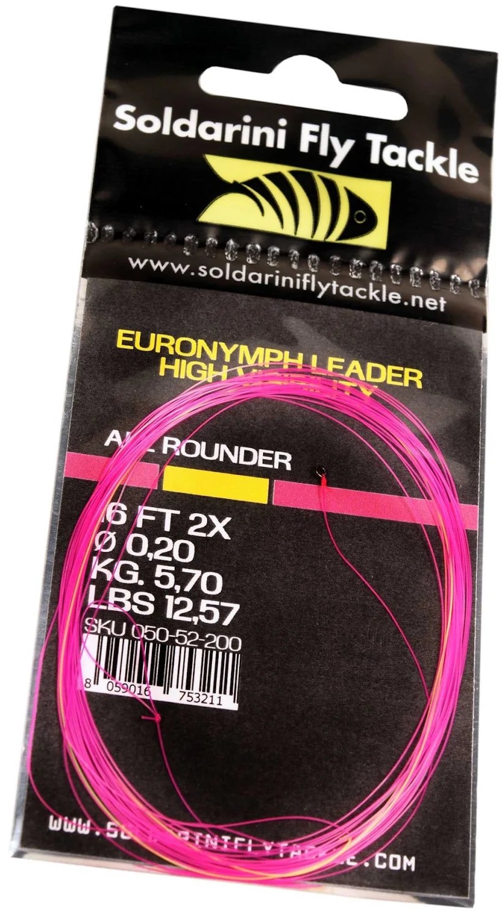 Soldarini Euro Nymph Leader 16 ft with Bicolour Indicator & Microring