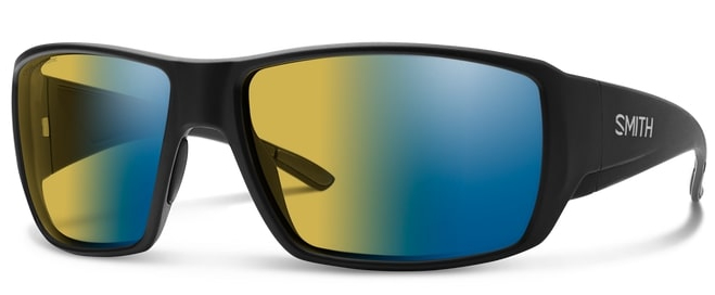 P-26309_Smith_Optics_Guide-s_Choice_Matte_Black_Yellow_Blue_Mirror_ Smith Optics Guide's Choice Matte Black Polarchromic Yellow Blue Mirror