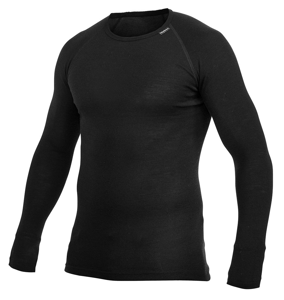 Woolpower_Crewneck_LITE_Langarmshirt_black_1 Woolpower Crewneck LITE black