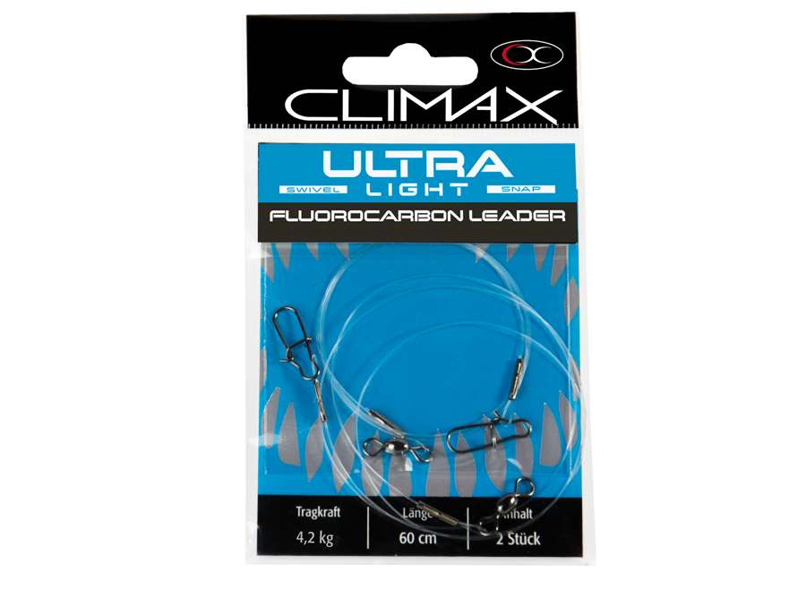 Climax Ultra Light Fluorocarbon Leader 5 kg 60 cm (Image shows 4,2 kg Version)