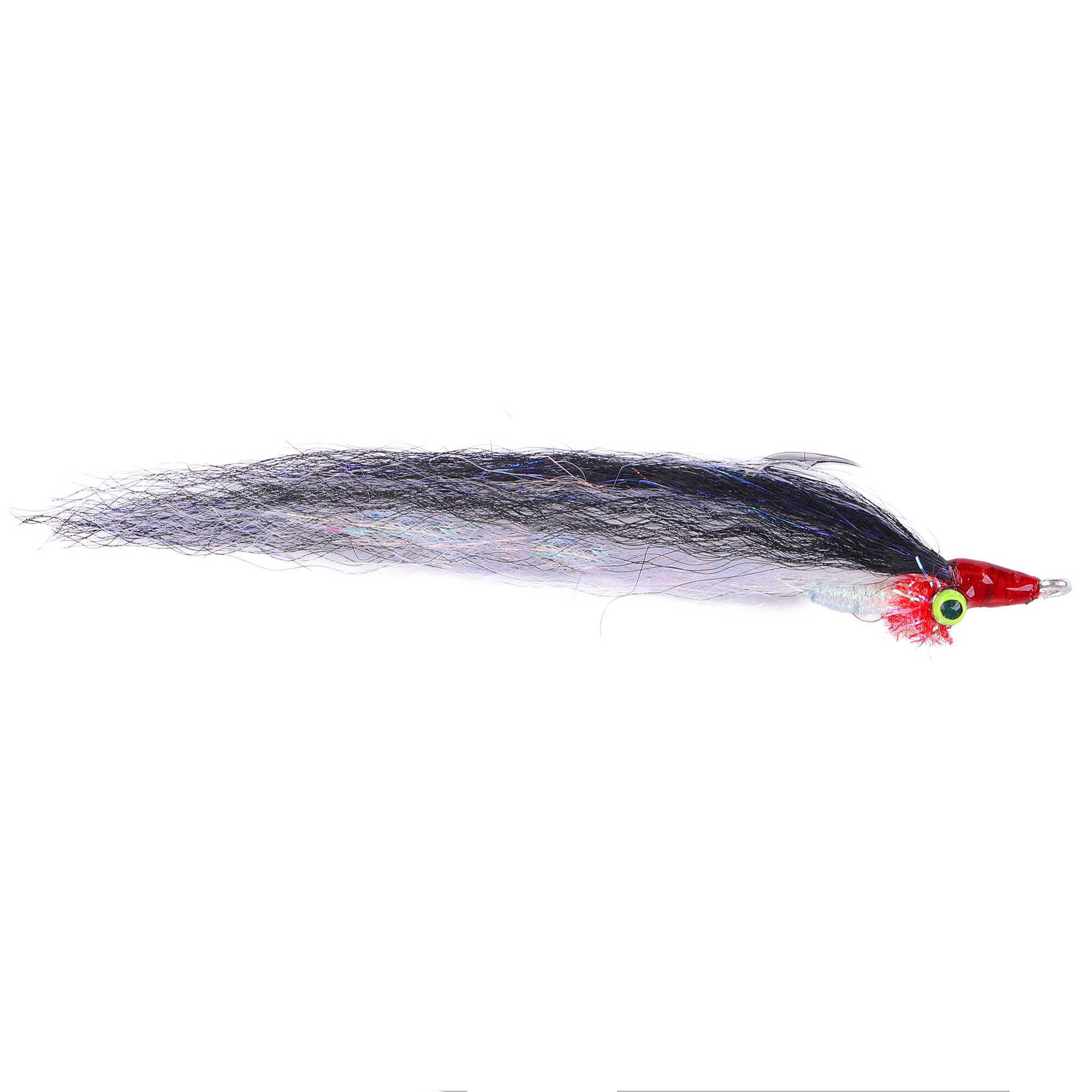 Fishient H2O Saltwater Fly - Mega Deep Minnow black white