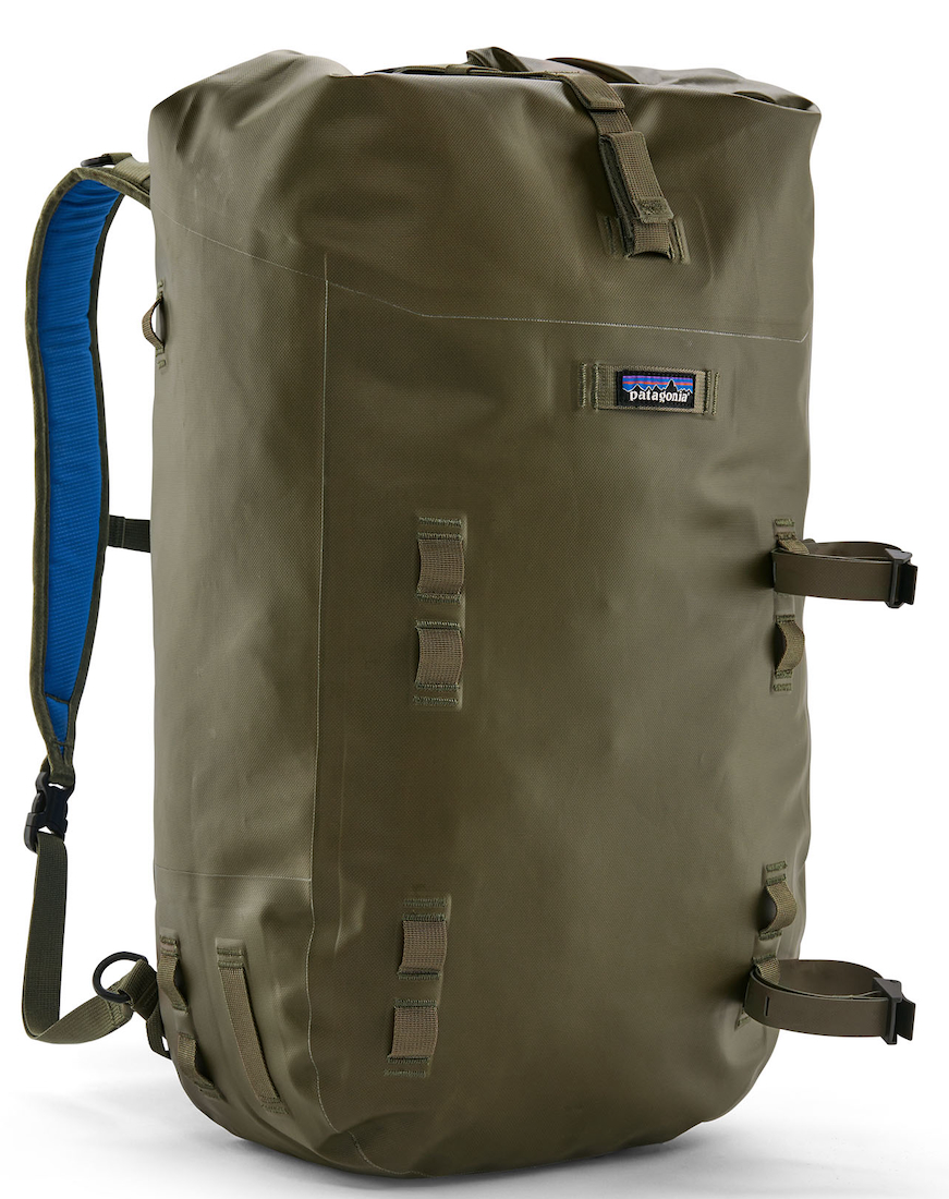 P-28236_Patagonia_Dispenser_Roll_Top_Rucksack_BSNG_ Patagonia Disperser Roll Top Pack 40L waterproof backpack BSNG - Basin Green
