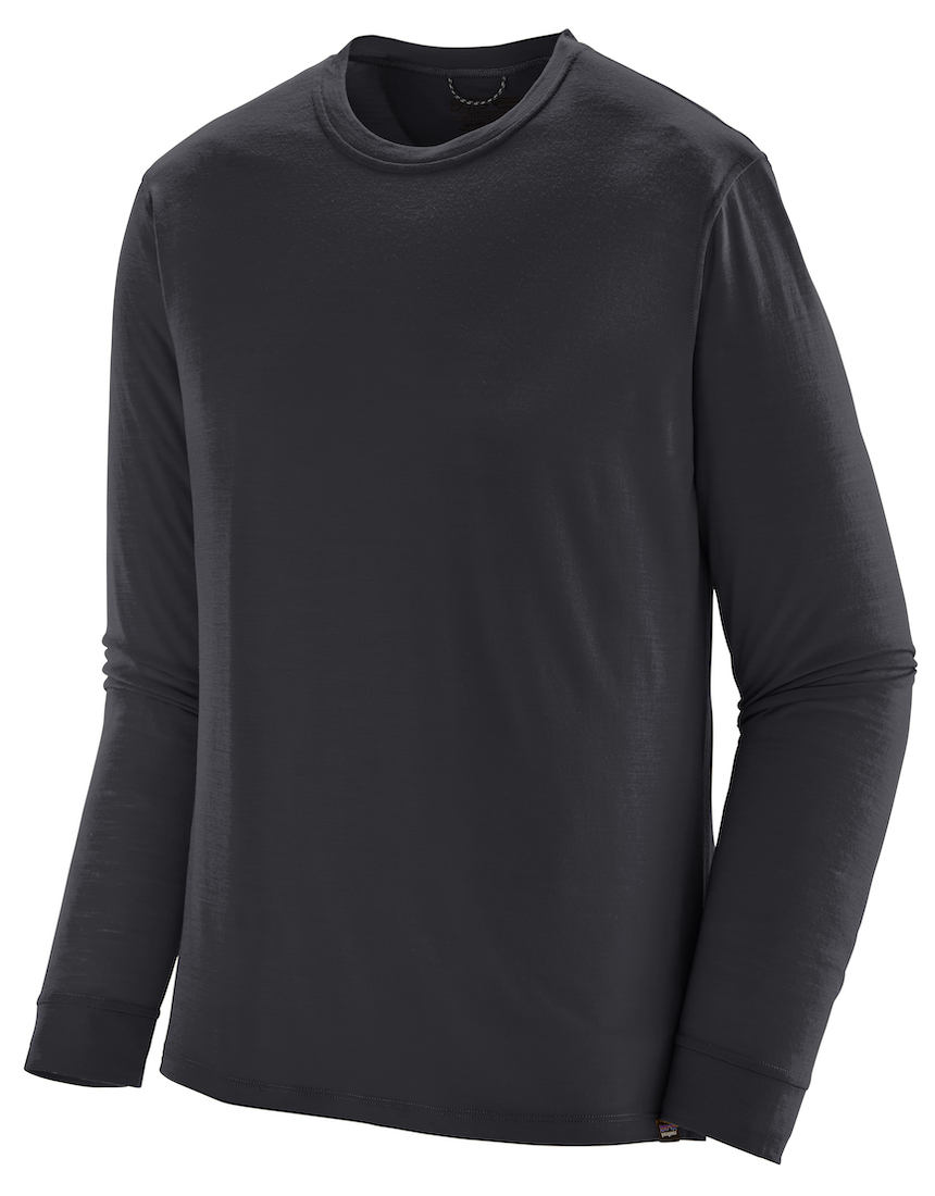 Patagonia L/S Cap Cool Merino Blend Shirt BLK