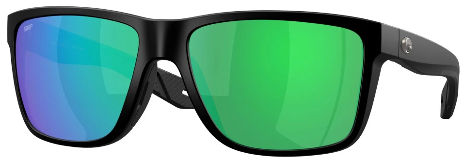 Costa Polarized Glasses Broadbill II Matte Black (Green Mirror 580P)