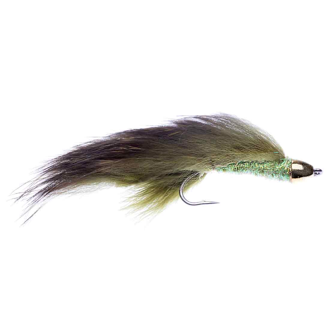 P-16346-Catchy-Flies-Streamer-CF90-UH-Zonker-olive Catchy Flies Streamer - CF90 UH Zonker olive