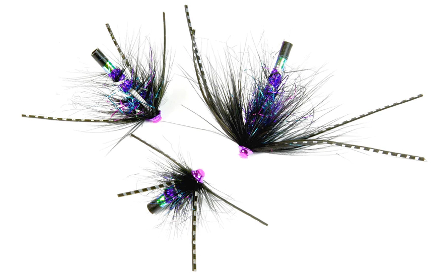 P-20526_Frodin_Flies_LooseBody_Blue Frödin Flies Loose Body Series - Mikkeli Blue Rubberlegs Tubenfly Set