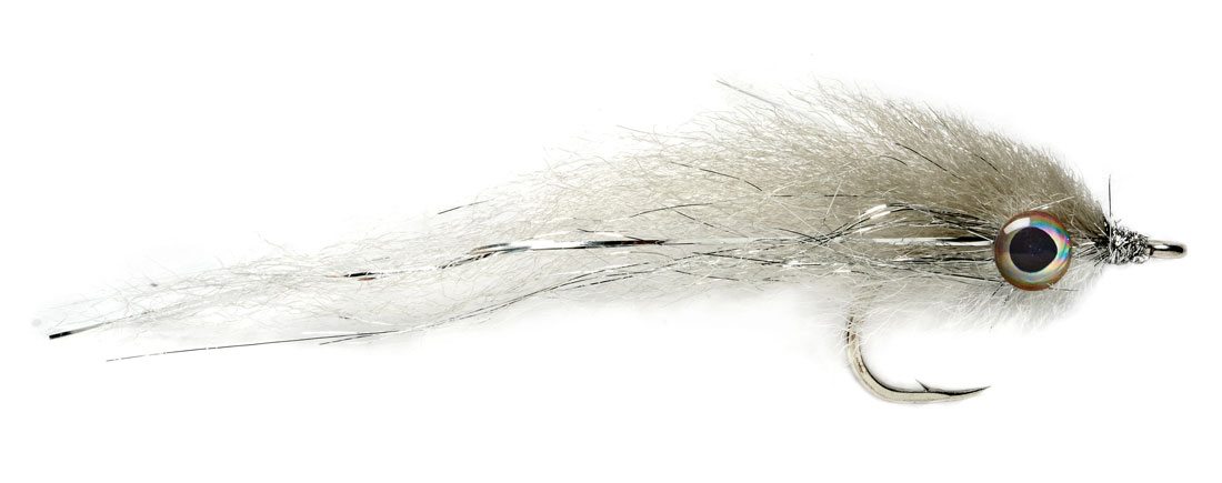 Fulling_Mill_Streamer_Salty_Mullet_grey_white_1 Fulling Mill Streamer - Salty Mullet grey & white