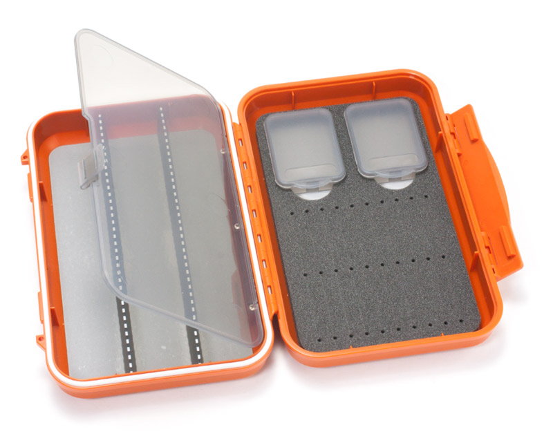 C&F Design CF-2403V Waterproof Fly Box for Tube Flies burnt orange