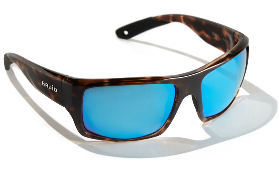 Bajio Polarized Glasses Nato - Dark Tort Gloss (Blue Mirror PC)