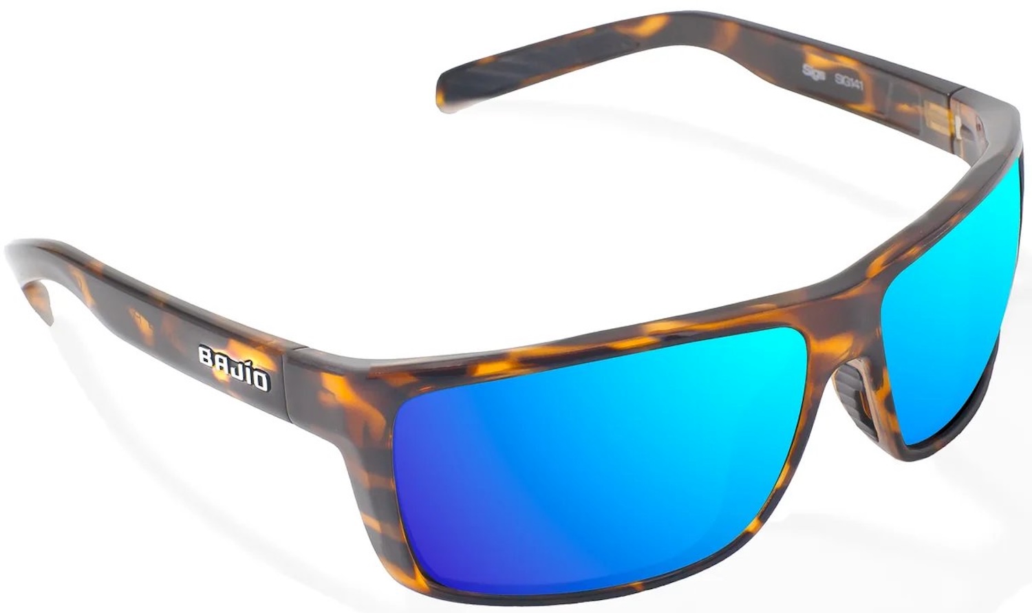 Bajio polarised sunglasses Sigs - Brown Tortoise Gloss (Blue Mirror PC)
