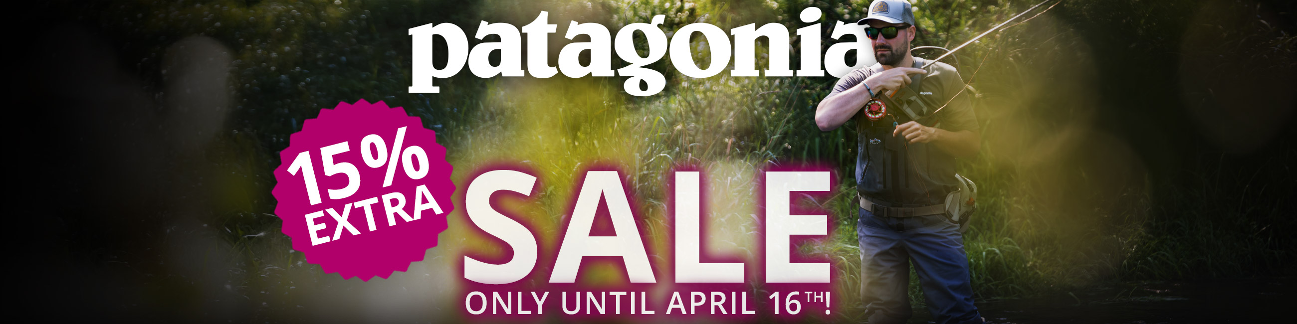 15% Extra off Patagonia until 04/16