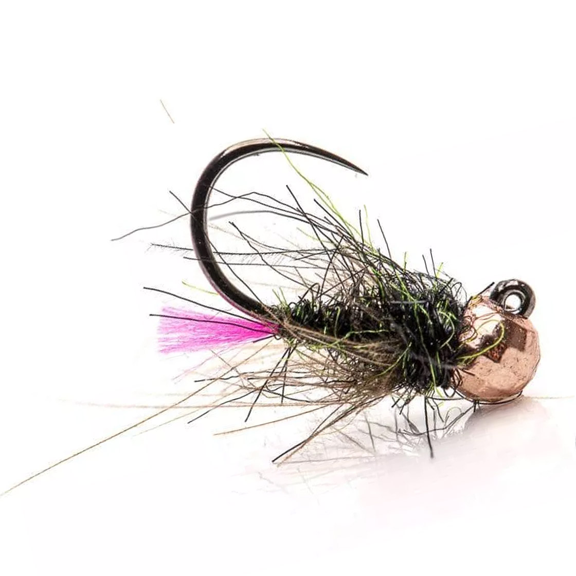 Superflies_Tungsten_Nymphe_Pink_Tag_Jig_Copper_Bead Superflies Tungsten Nymph Pink Tag Jig Copper Bead