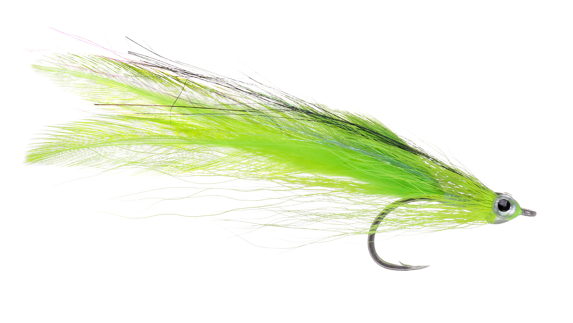 Fulling Mill Streamer Deceiver Chartreuse #2/0 Fulling Mill Streamer Deceiver Chartreuse #2/0