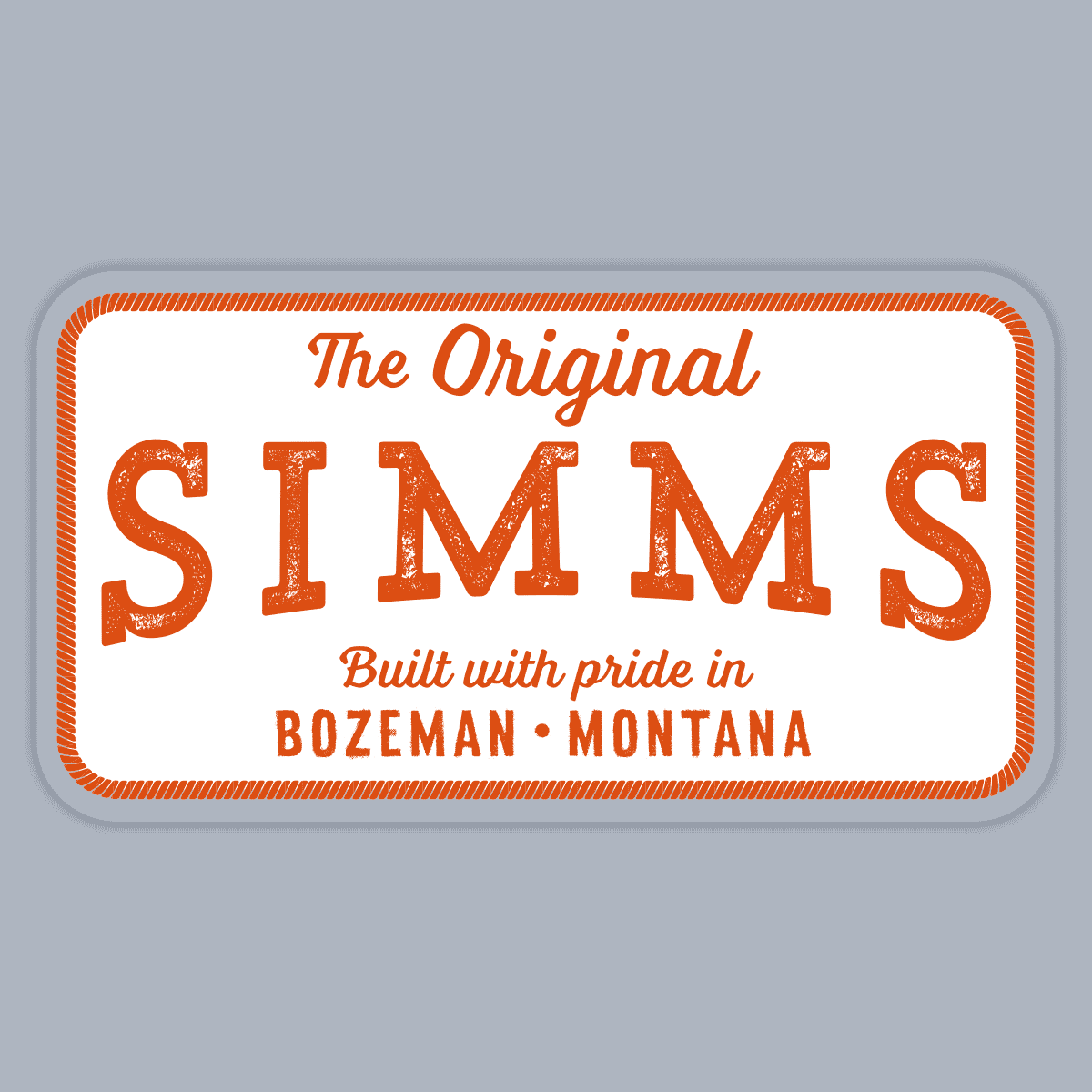 Sticker_Simms-The_Original-Patch_10cm_Produktbild The Original Simms Sticker 10 cm