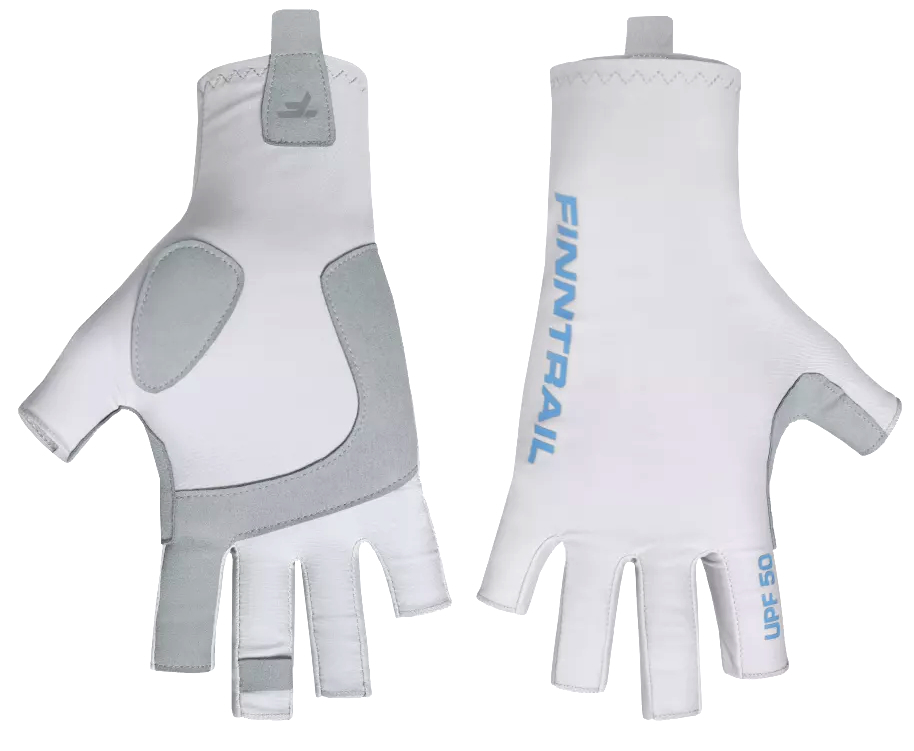 Finntrail Sun Fishing Gloves Wave grey with Sun Protection UPF 50+