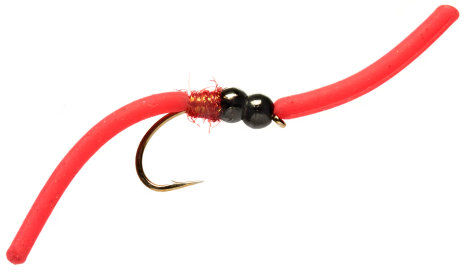 P-29098_Fulling_Mill_Procters_Double_Bead_Squirmy_Worm_Red_ Fulling Mill Procter's Double Bead Squirmy Worm Red