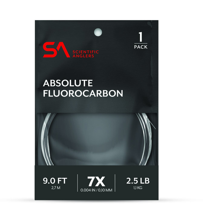Scientific Anglers Absolute Fluorocarbon Leader 9ft.