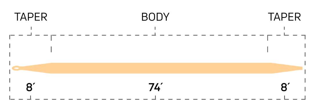 P-24067_Cortland_444_Peach_DT_Fliegenschnur_2 Cortland 444 Peach DT Fliegenschnur