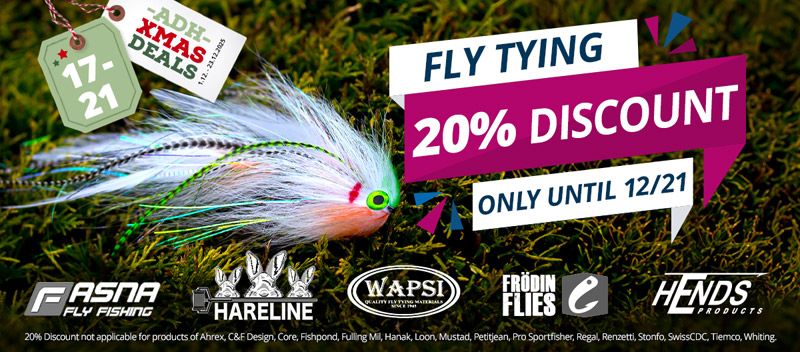 20% off Fly Tying items until 12/21