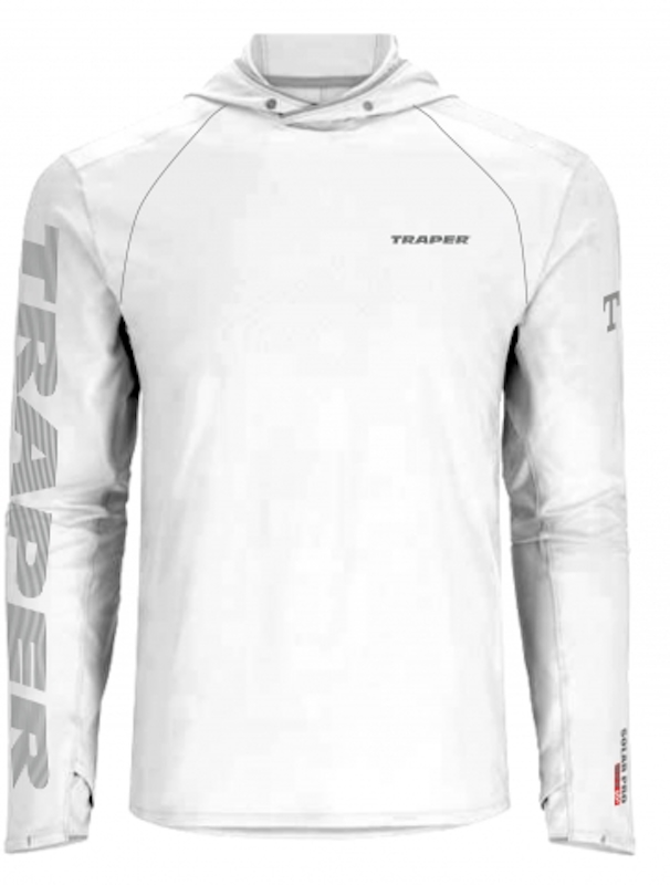 Traper Solar Hoody Pro UPF 50+ Fishing Shirt White