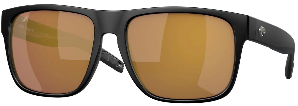 Costa Polarized Glasses Spearo XL Matte Black (Gold Mirror 580G)
