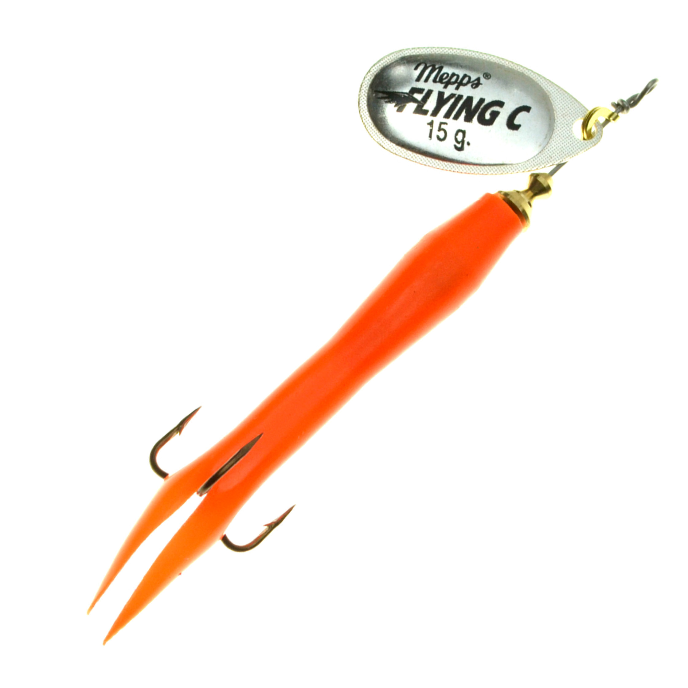 Mepps Aglia Flying Condom Spinner silver/orange