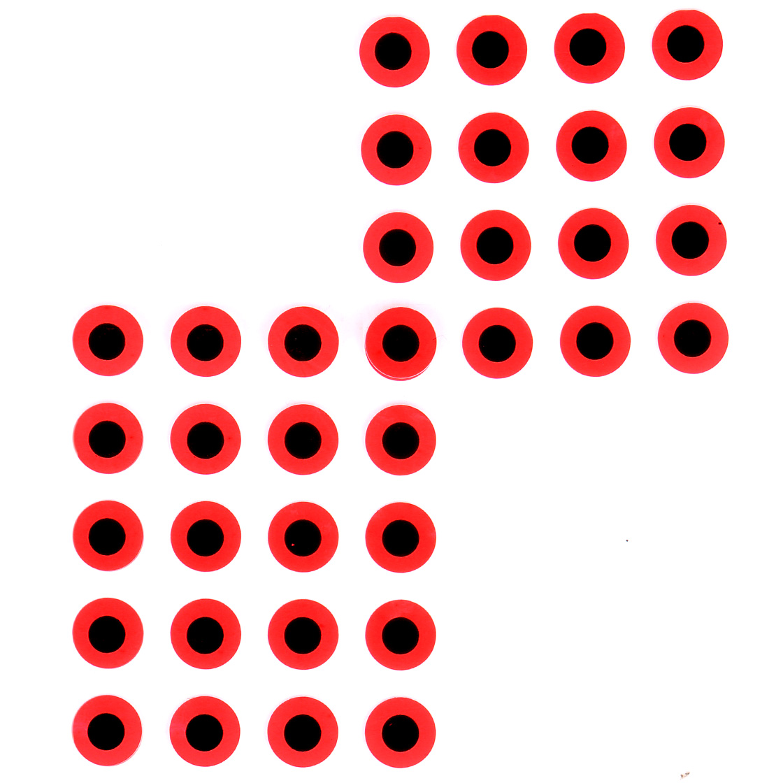 P-29142-34_Fulling-Mill-Flat-Stick-On-Eyes-Big-Pack-Augen-_fluo-red fluorescent red