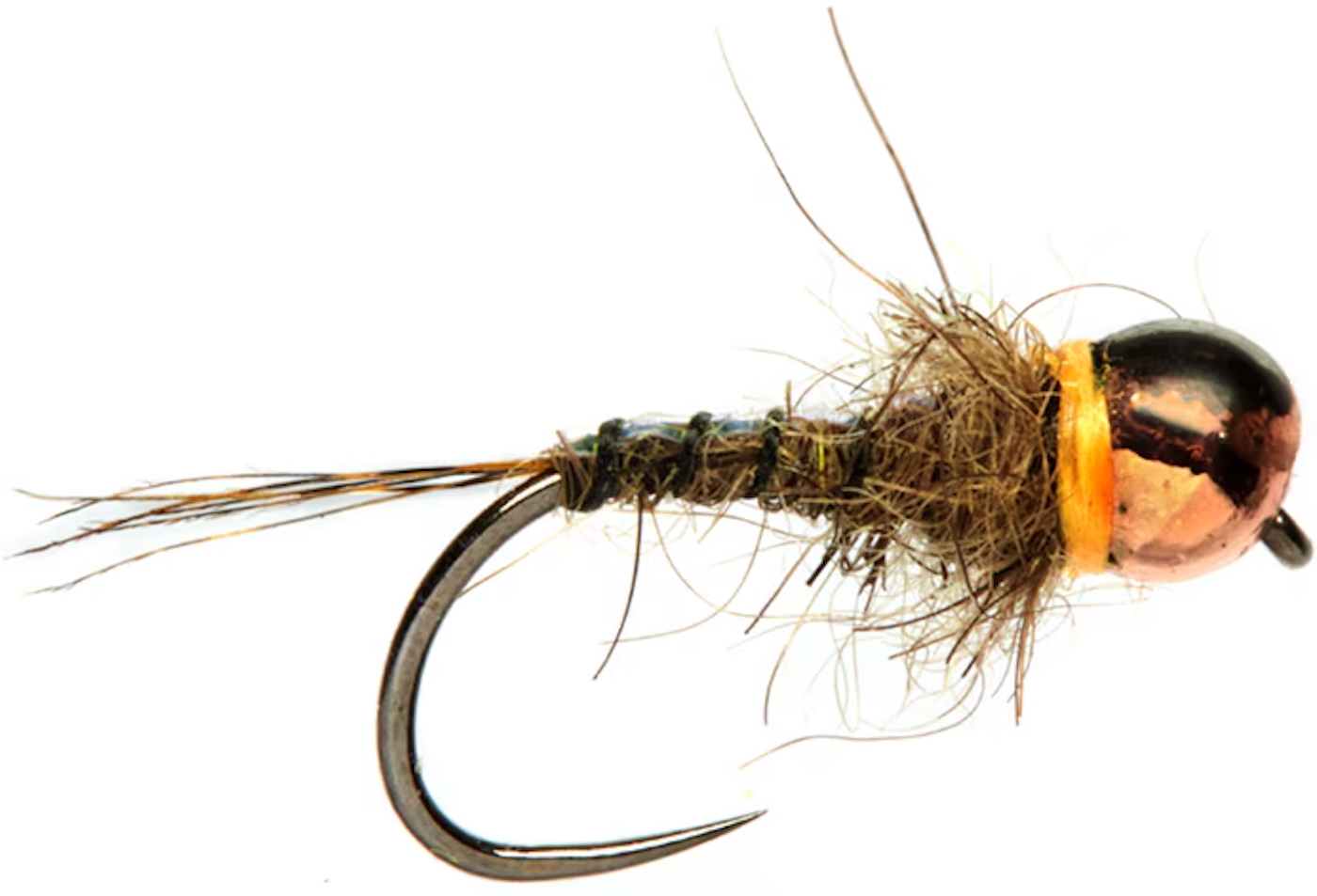 Fulling Mill Juglaret's Flashback Possum Tail Copper Nymph Barbless