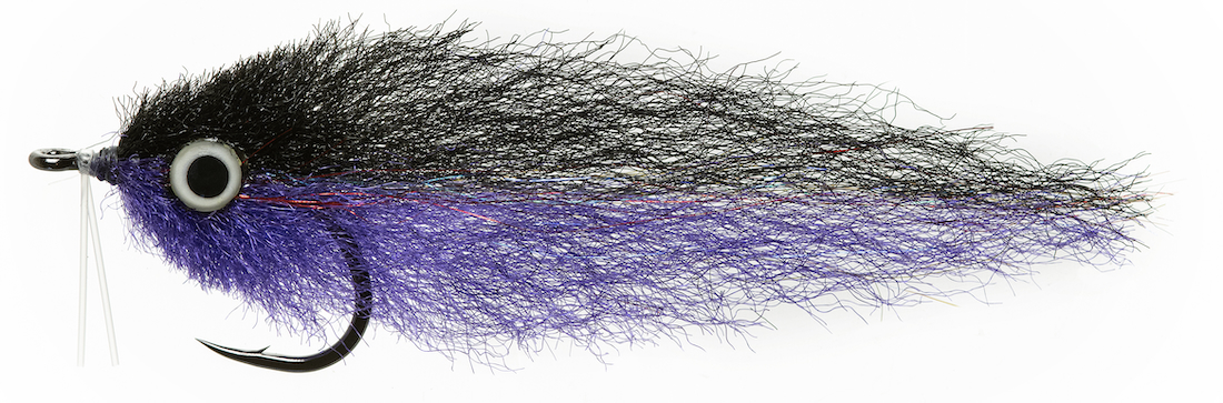 P-28792_Enrico_puglisi_Rattle_Streamer_Mullet_Black_Purple_ Enrico Puglisi RATTLE STREAMER - MULLET BLACK / PURPLE - #3/0