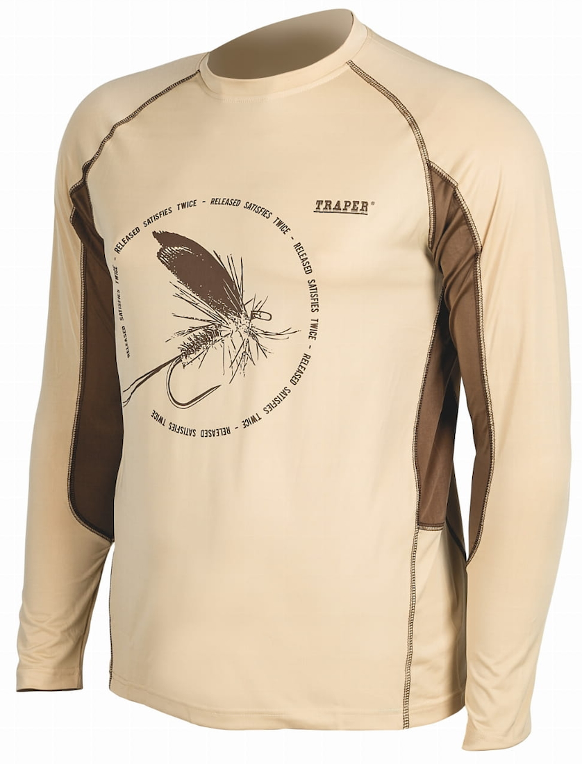 P-26479_Traper_Sun_Shirt_Sonnenschutz_Sand_ Traper Sun Shirt Dryfly Sunshade Longsleeve sand
