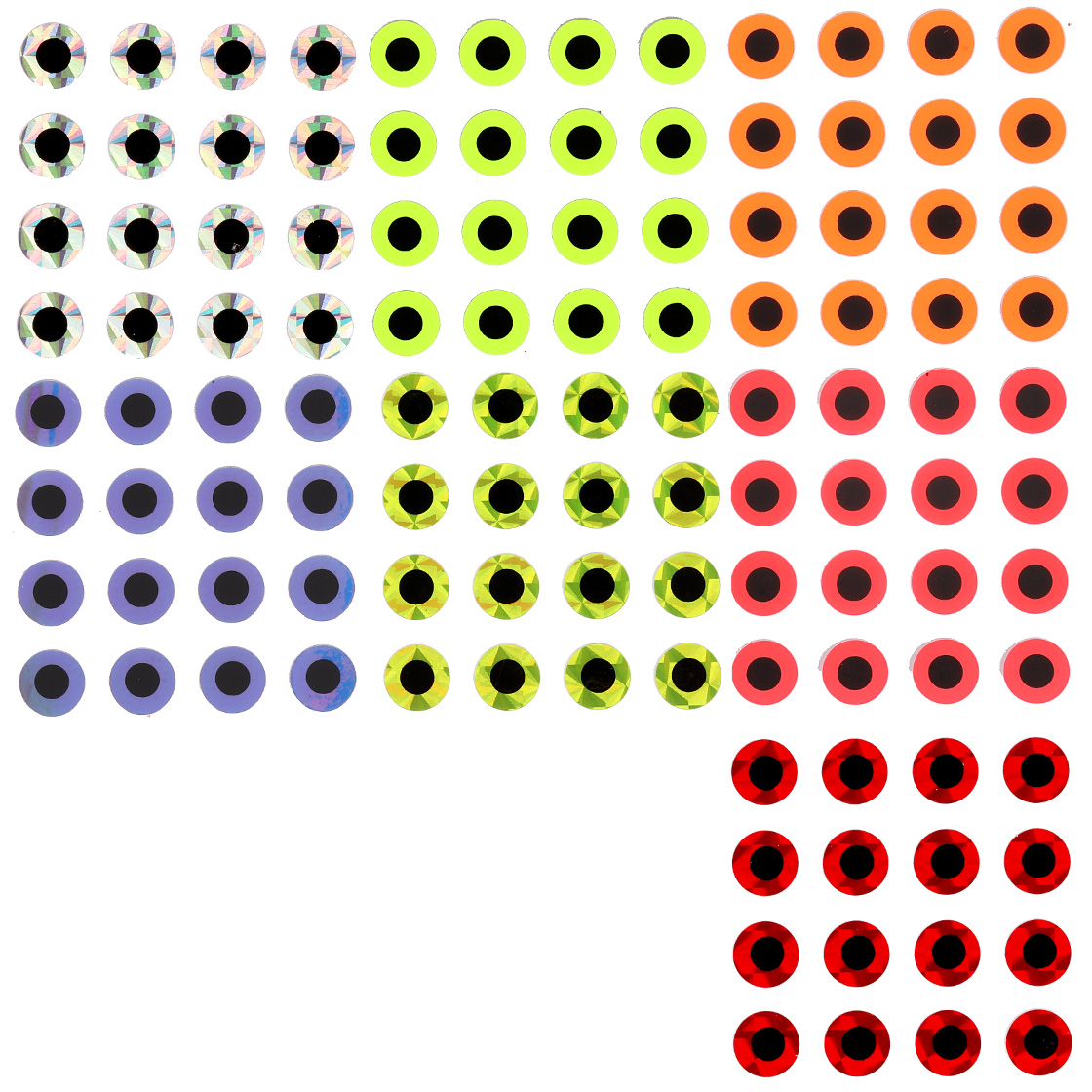 P-29142_Fulling-Mill-Flat-Stick-On-Eyes-Big-Pack-Augen Fulling Mill Flat Stick On Eyes - Big Pack -