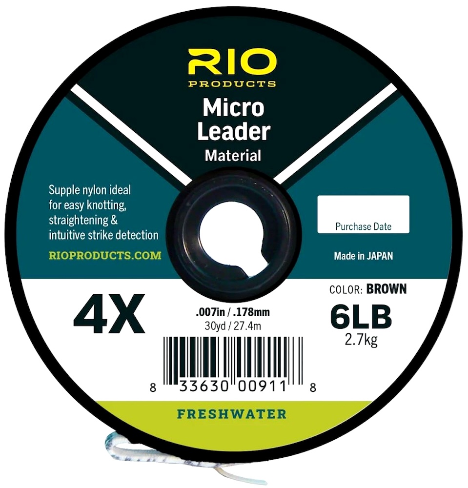 Rio Euro Nymph Micro Leader Material Brown Leader material