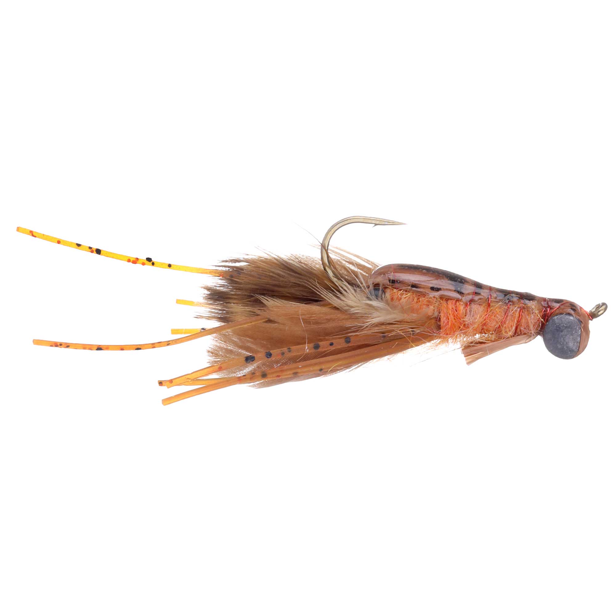 Umpqua Streamer Hada's Creek Crawler Dirty Orange #4