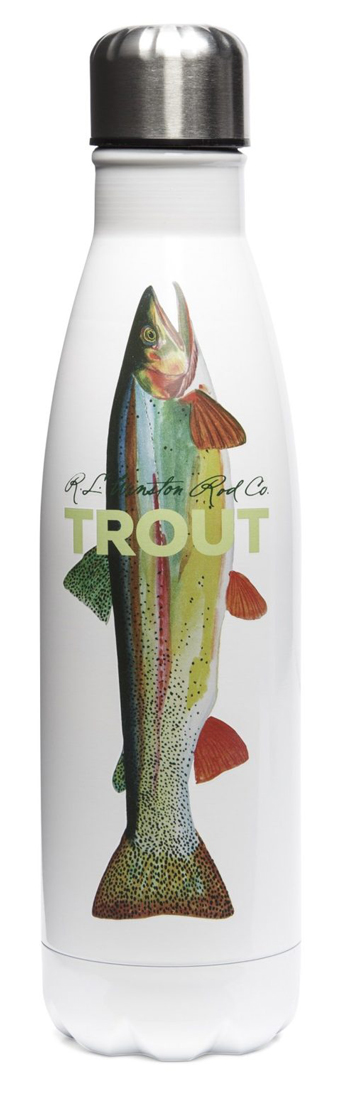 Winston_Trout_Bottle_white Winston Trout Steel Water Bottles white