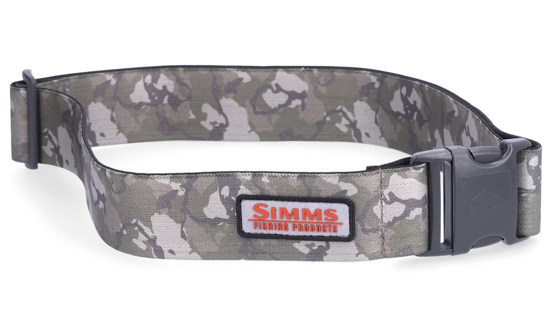 Simms Wading Belt regiment camo olive drab