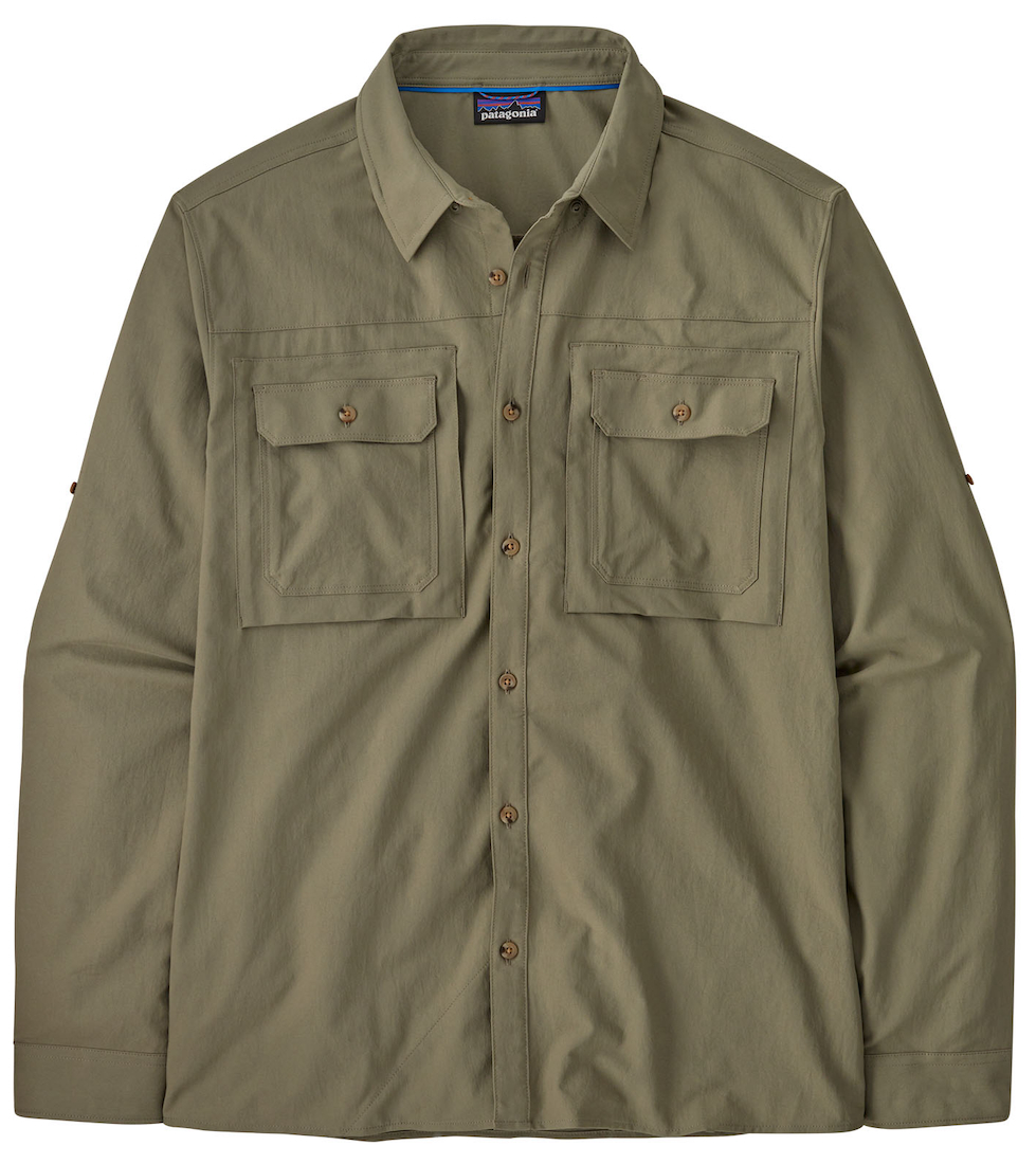 Patagonia M's L/S Self Guided Sun Shirt UPF40 RVGN - River Rock Green