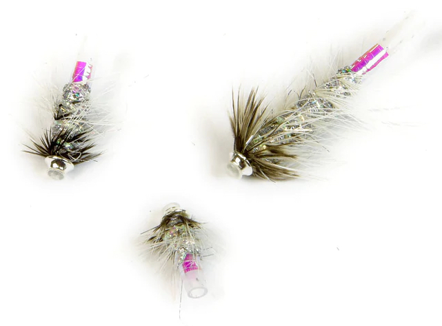 P-20531_Frodin_Flies_LooseBody_Silver Frödin Flies Tubenfliege Loose Body Series - Silver & Silver Tubefly Set