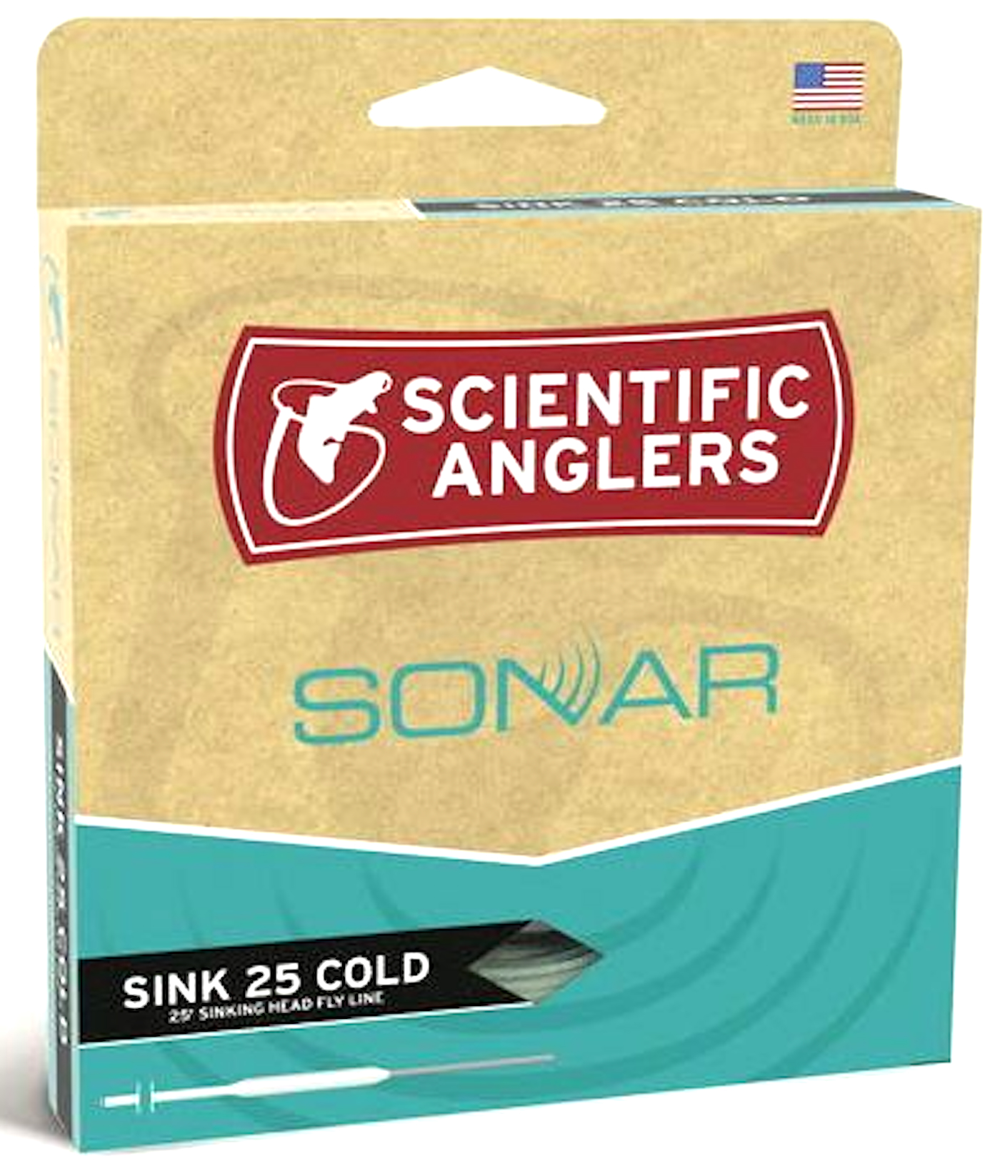 Scientific Anglers Sonar Sink 25 Cold Fliegenschnur moss/charcoal
