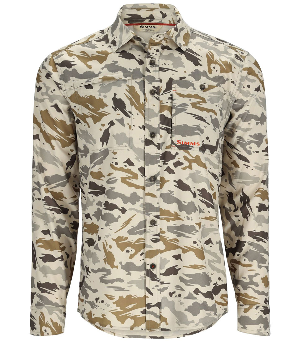 Simms Challenger Shirt ghost camo stone