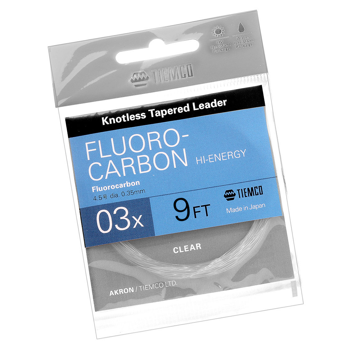 Tiemco Fluorocarbon Leader Hi-Energy 9 ft