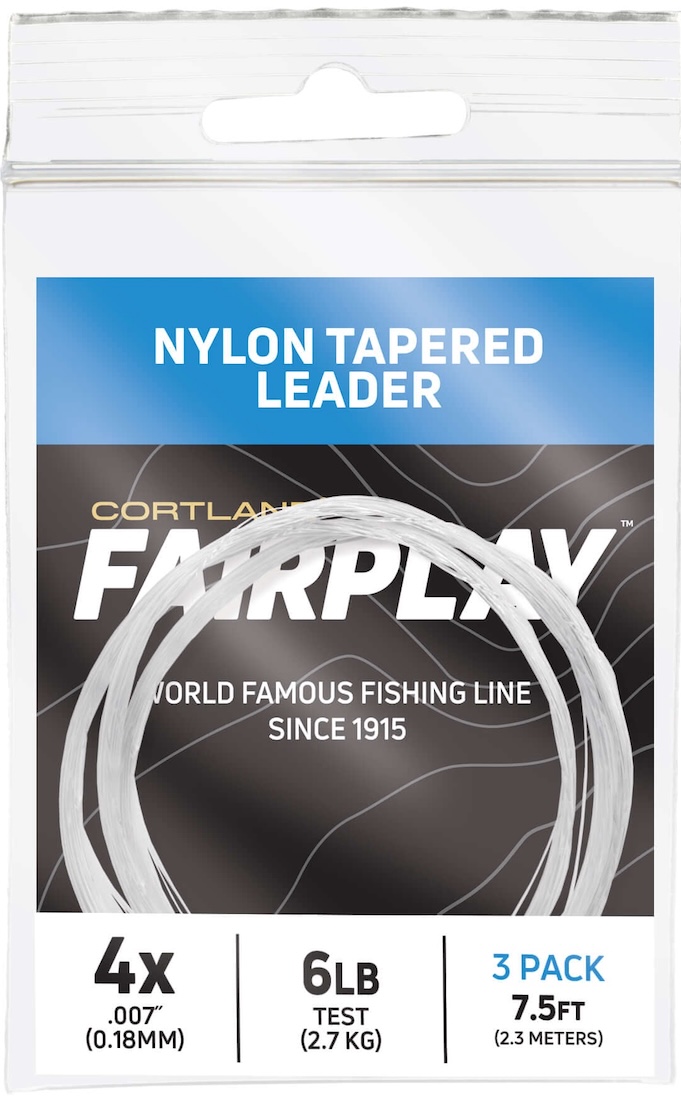 Cortland Fairplay Tapered Mono Leaders  7,5 ft - 3 pc Pack