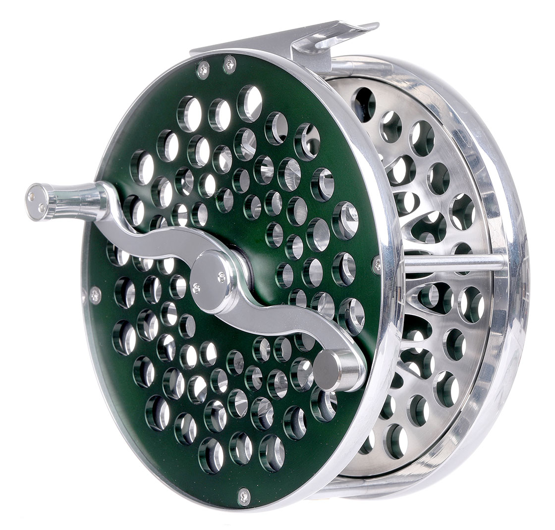 P-27684_Vosseler-Obsession-Fliegenrolle-green_ Vosseler Obsession fly reel green
