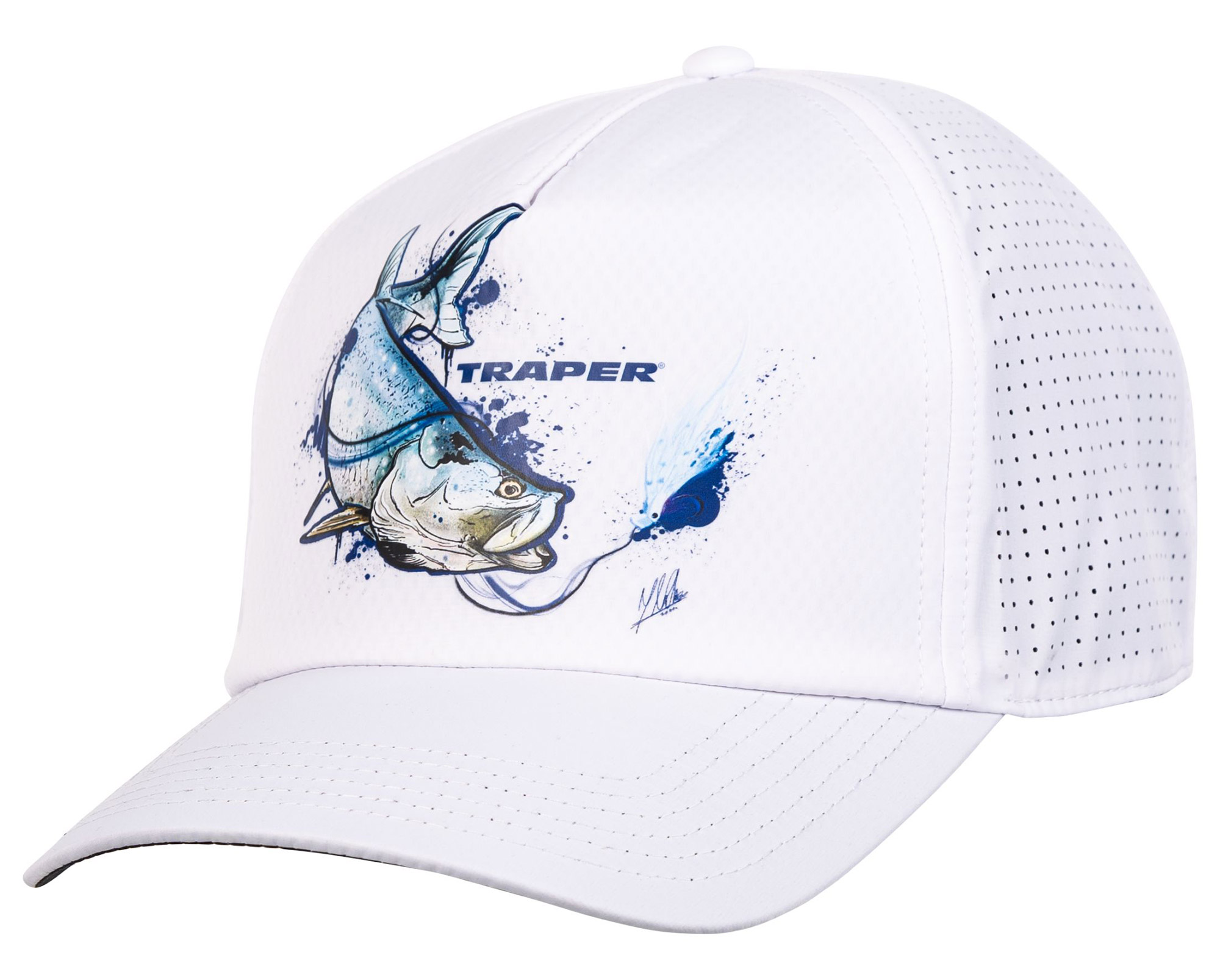 Traper Cap Solar Pro UPF 50+ Tarpon White