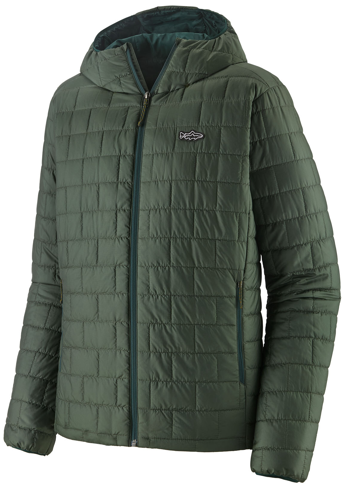 Patagonia Nano Puff Fitz Roy Trout Hoody OLGG - Old Growth Green