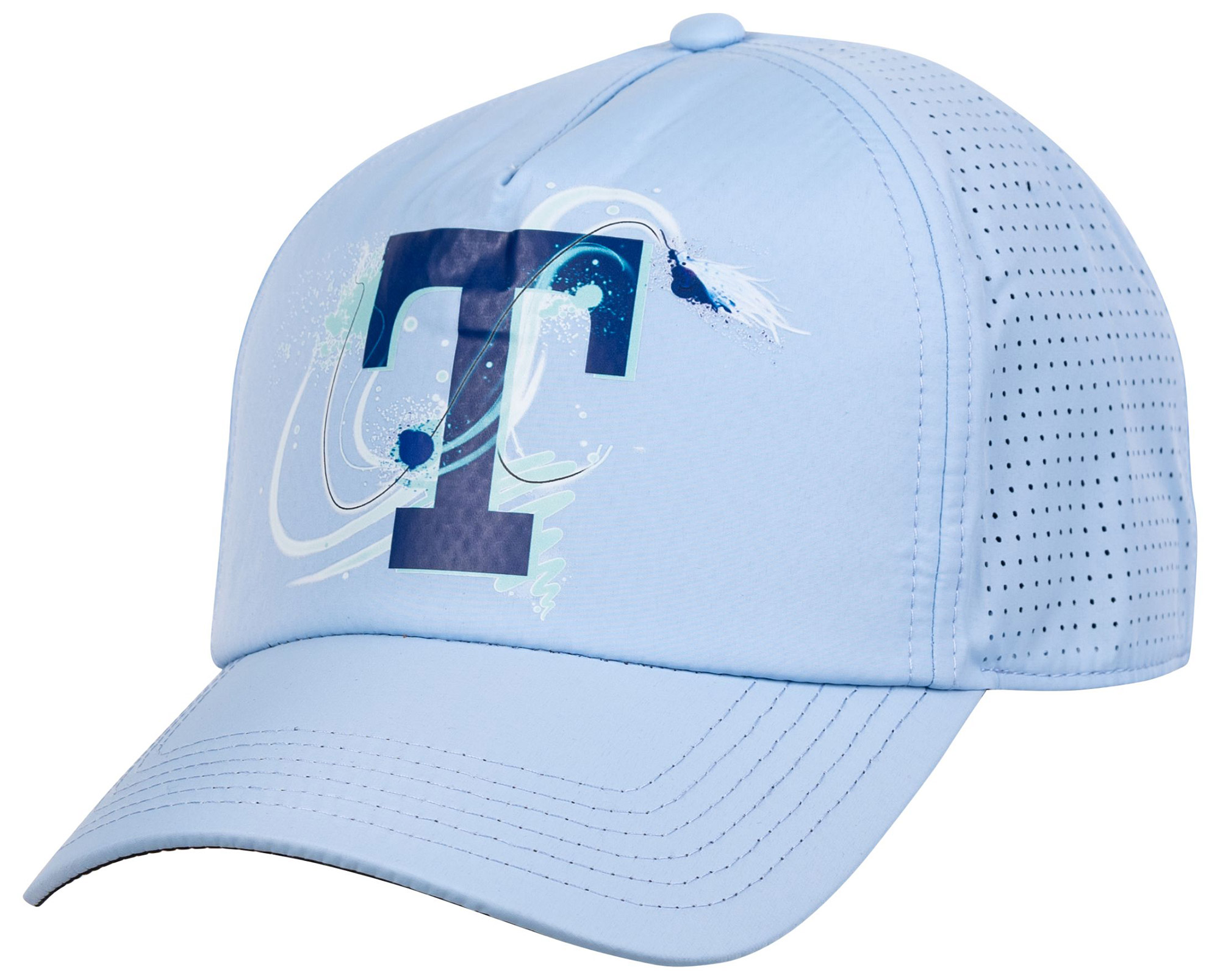 Traper Cap Solar Pro UPF 50+ Logo Light Blue
