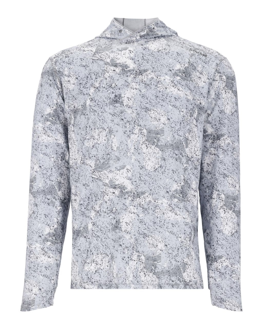 Simms SolarFlex Hoody UPF50 Back Eddy White