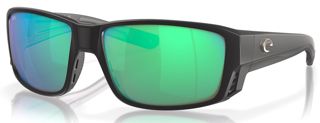 Costa Polarized Glasses Tuna Alley Pro Matte Black (Green Mirror 580G)